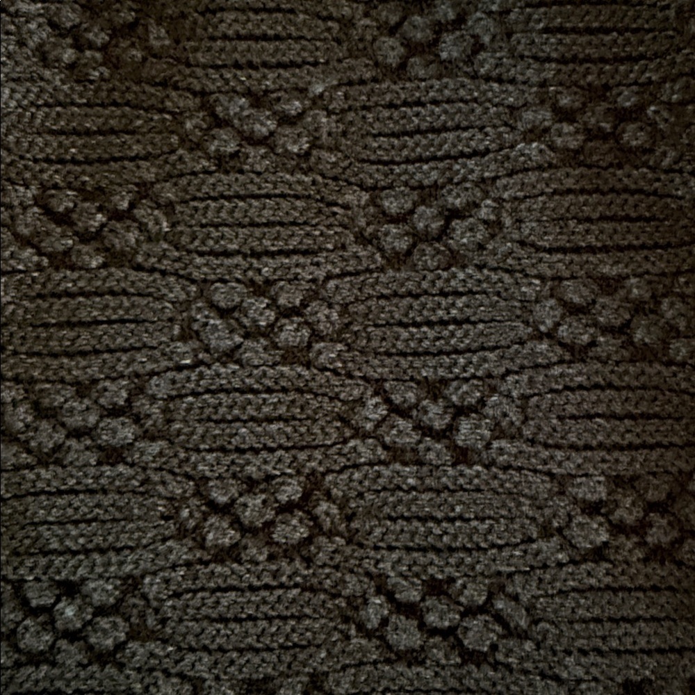 Knitz For Love & Lemons Camilla Black Textured Knit V Neck Dress - Picture 6 of 8